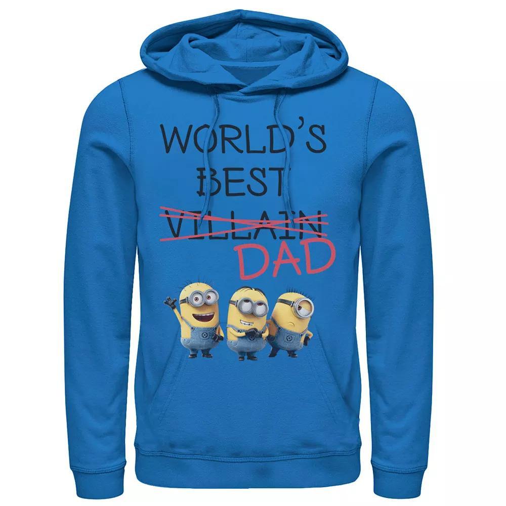 Men's Despicable Me Minions Crossed Out Villain Pullover Hoodie, Size: Medium, Royal Product Image