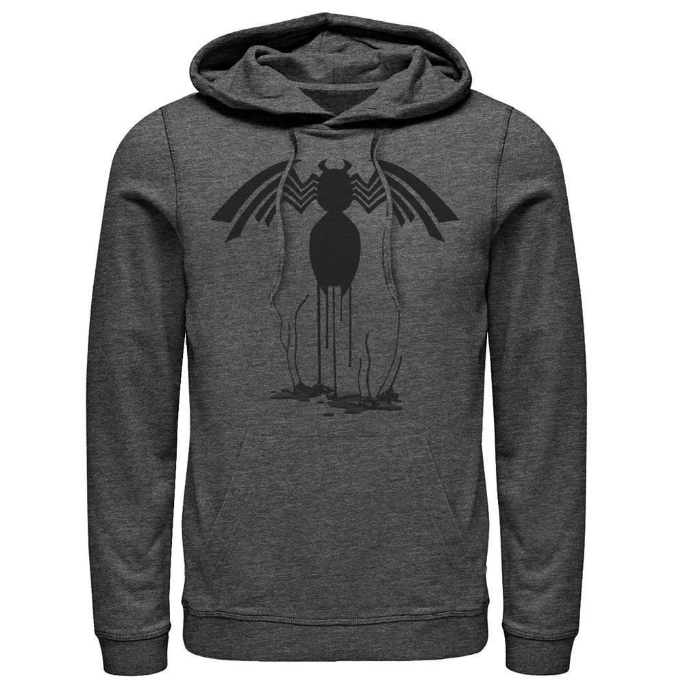 Mens DC Comics Batman Basic Chest Logo Hoodie Grey Heather Product Image