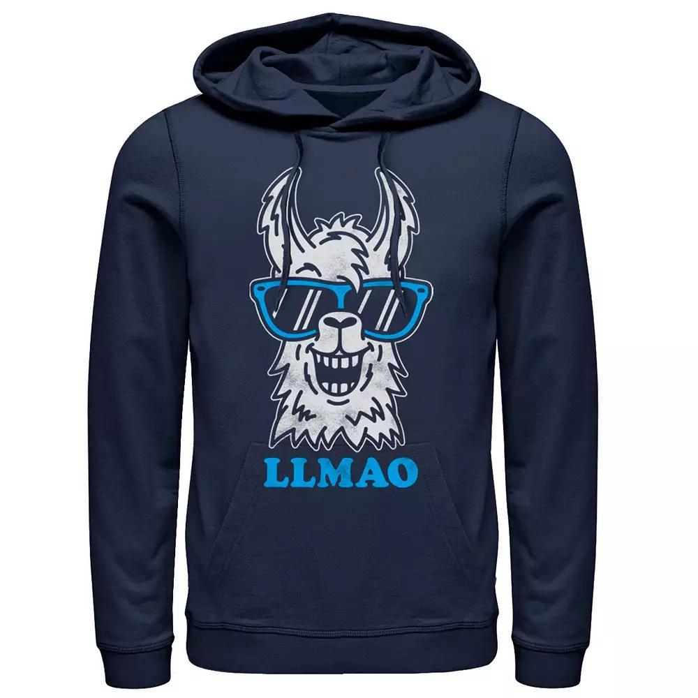 Men's Fifth Sun Llmao Llama Line Art Hoodie, Size: 3XL, Blue Product Image