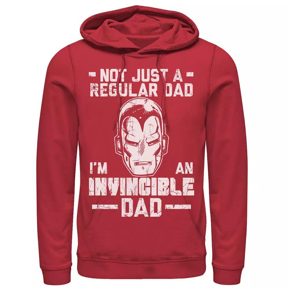 Men's Marvel Iron Man Father's Day Not Regular Dad Hoodie, Size: Medium, Red Product Image