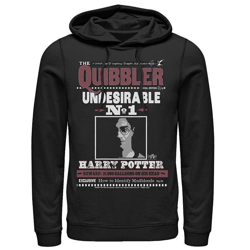 Men's Harry Potter The Quibbler Undesirable Number 1 Graphic Pullover Hoodie, Size: XXL, Black Product Image