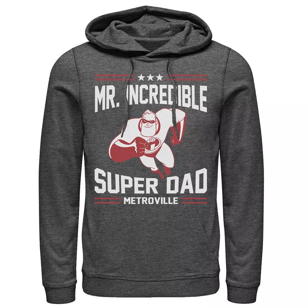 Disney / Pixar's The Incredibles Men's Super Dad Hoodie, Size: XXL, Grey Heather Product Image