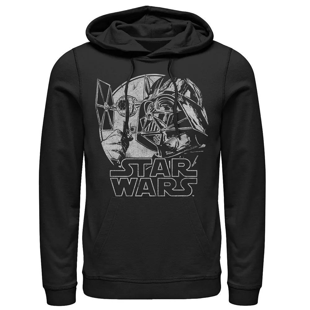 Men's Star Wars The Mandalorian This Is The Way Allies Portrait Panels Hoodie, Size: Medium, Blue Product Image