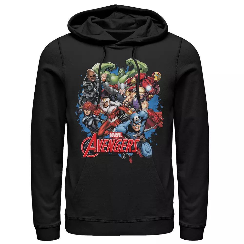 Men's Marvel Avengers Classic Action Hoodie, Size: Small, Black Product Image