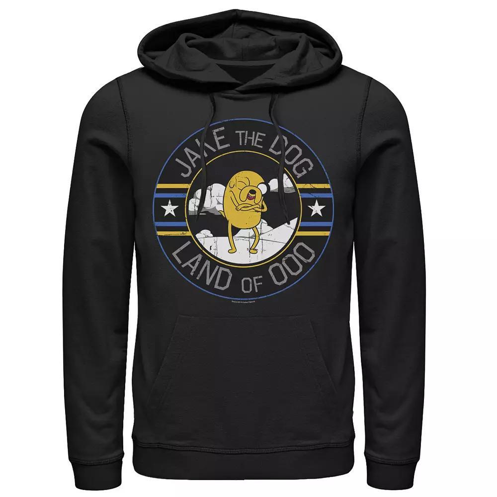 Men's Cartoon Network Adventure Time Jake The Dog Land Of Ooo Hoodie, Size: Medium, Black Product Image