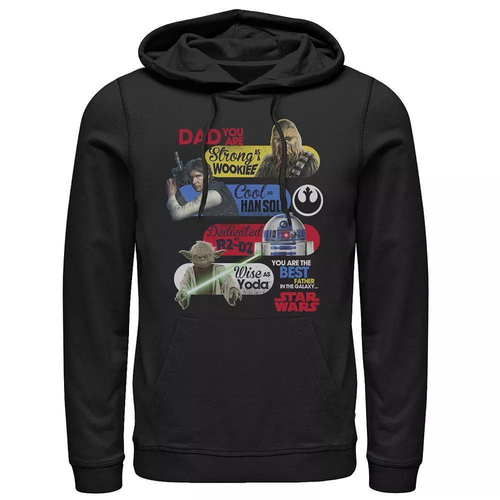Men's Star Wars Best Father In The Galaxy Graphic Hoodie, Size: 3XL, Black Product Image