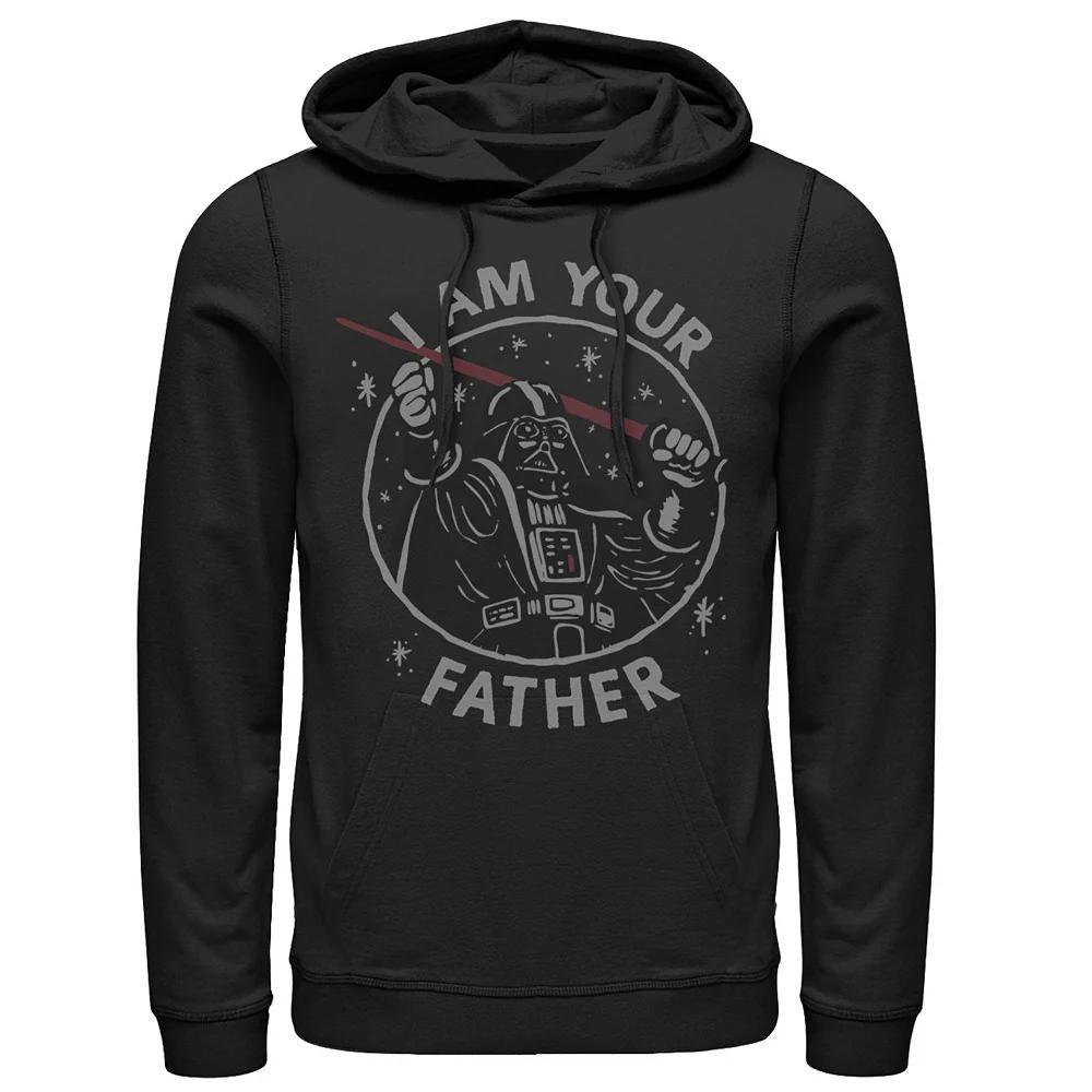 Men's Marvel Father's Day #1 Dad Captain America Portrait Hoodie, Size: Large, Blue Product Image