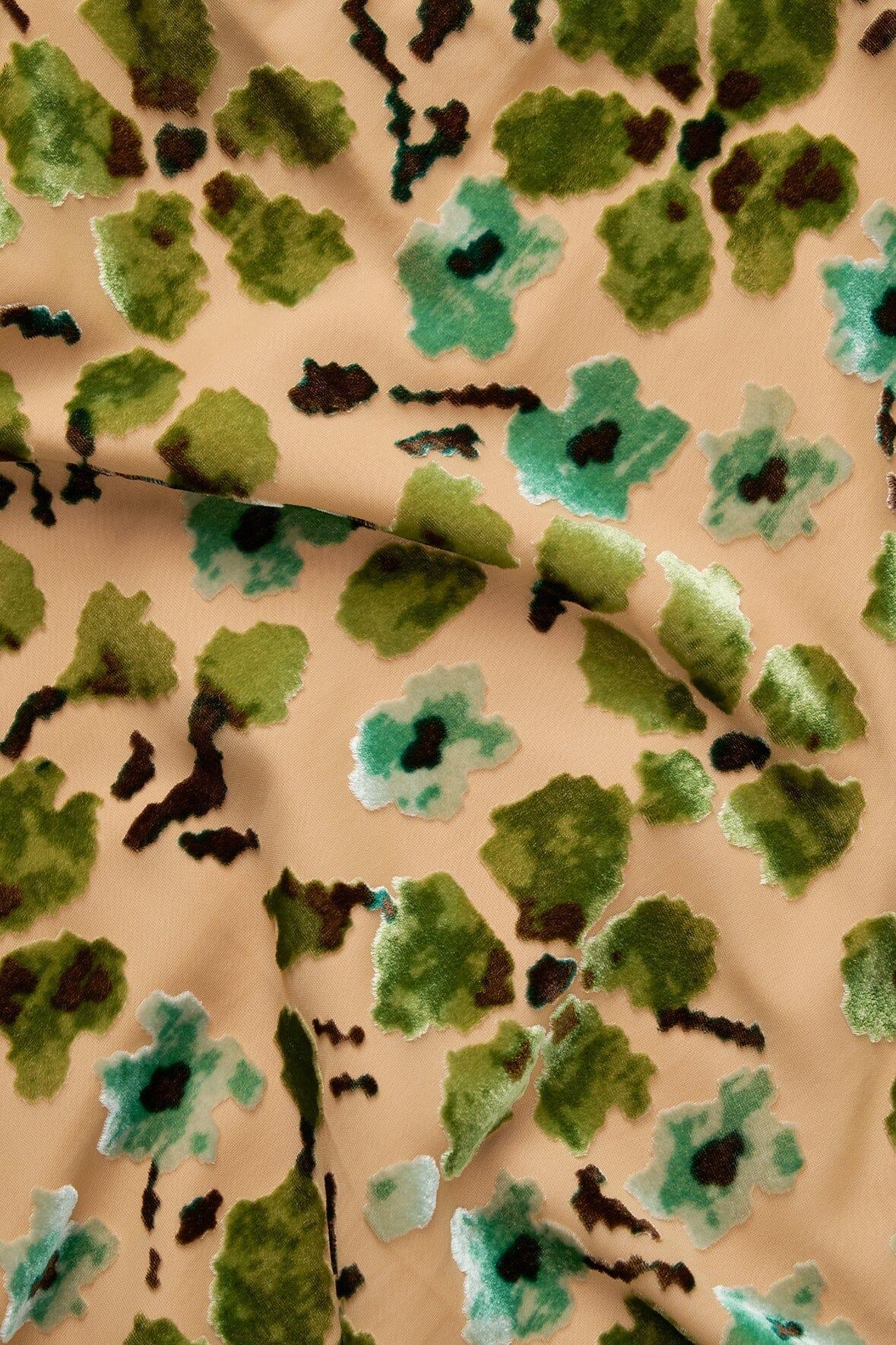 CUBISM DRESS | MOSS FLORAL TAPESTRY Product Image