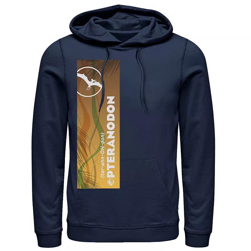 Men's Jurassic World Pteranodon Right Panel Hoodie, Size: XL, Black Product Image