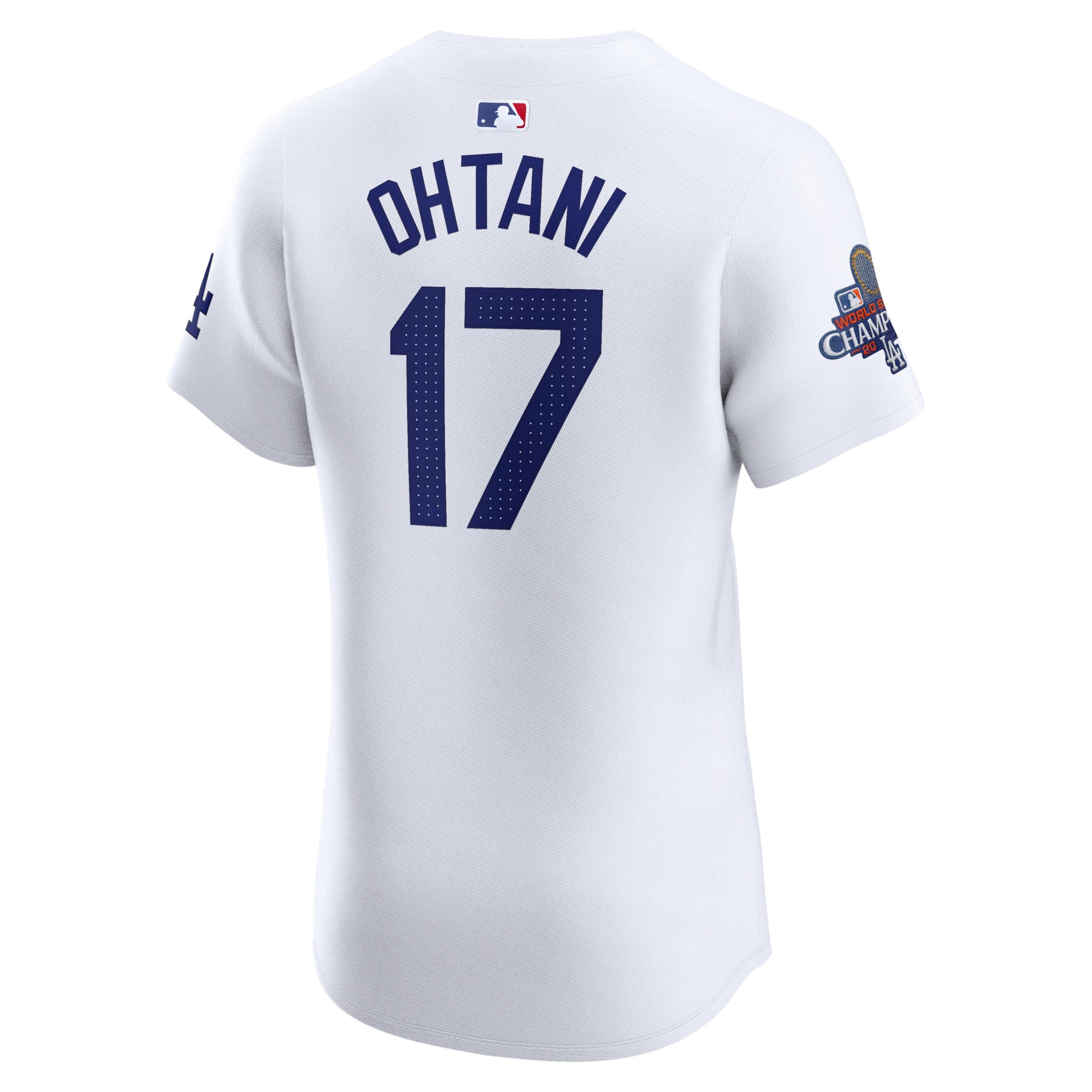Shohei Ohtani Los Angeles Dodgers 2024 World Series Champions Nike Men's Dri-FIT ADV MLB Elite Jersey Product Image