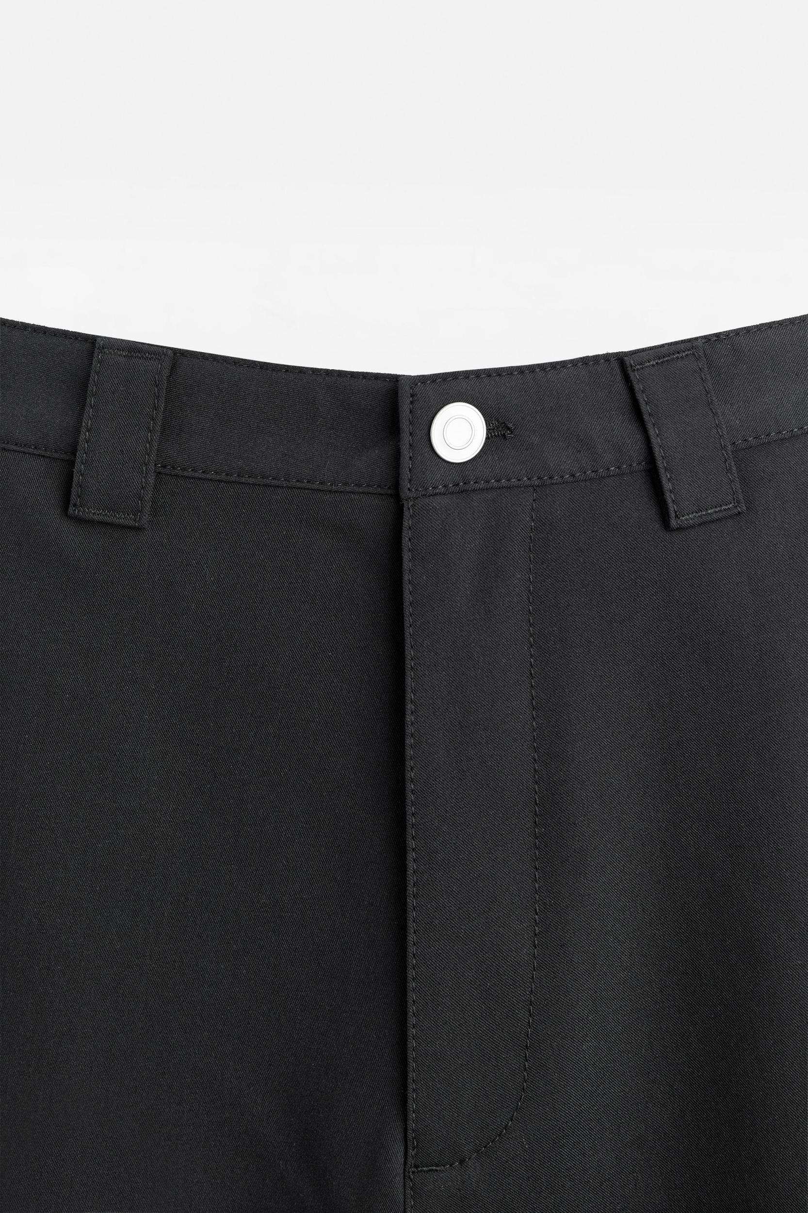 FLARED FIT PANTS WITH SEAMS Product Image