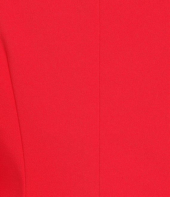 Investments Scuba Crepe 3/4 Sleeve Envelope Neck Sheath Dress Product Image