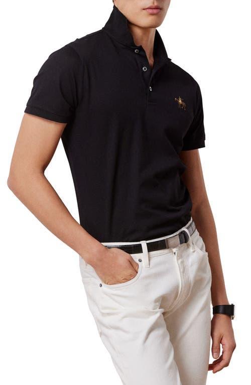 Mens Cotton Pique Standing Horse Polo Product Image