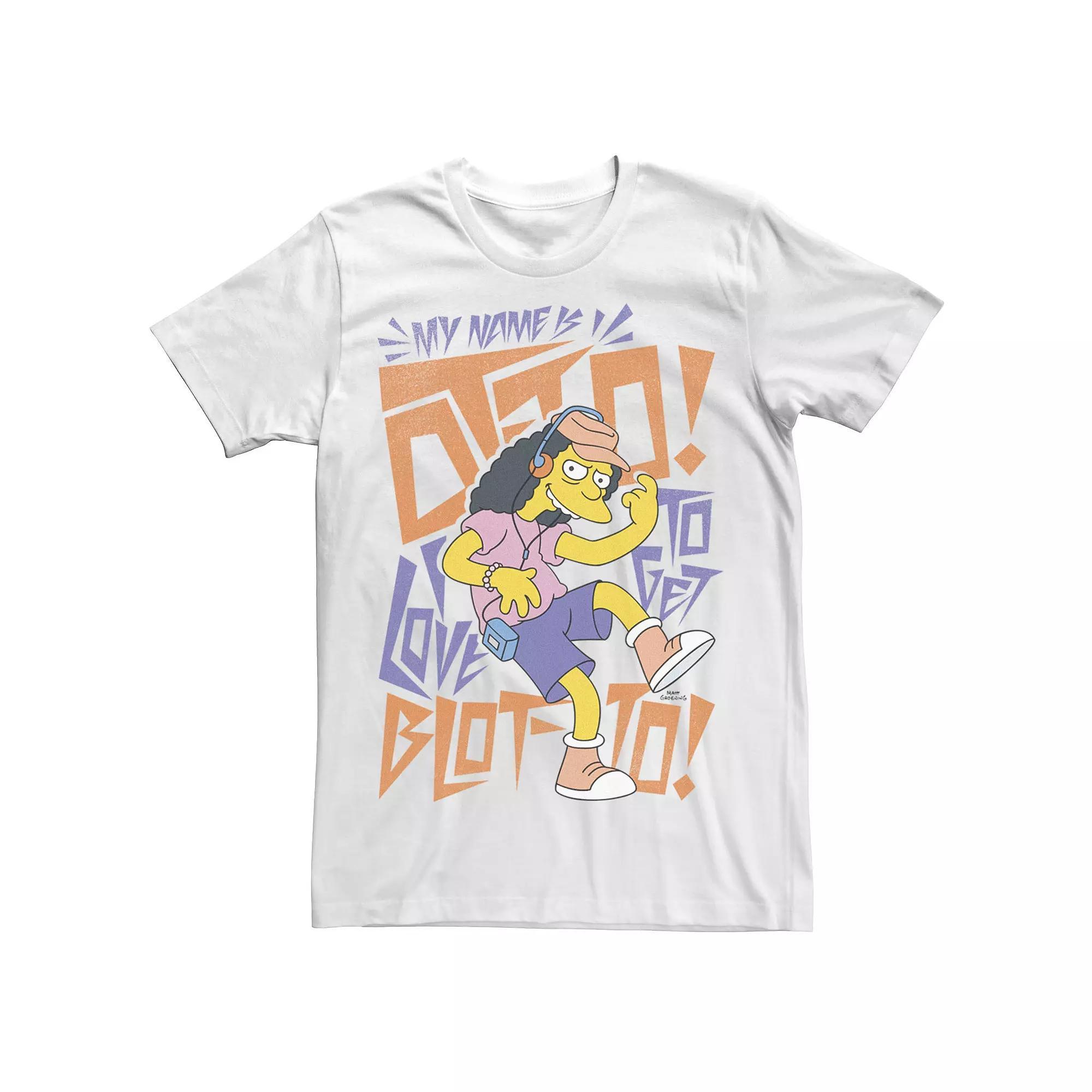 Men's The Simpsons My Name Is Otto I Love To Get Blot-To! Tee, Size: XXL, White Product Image