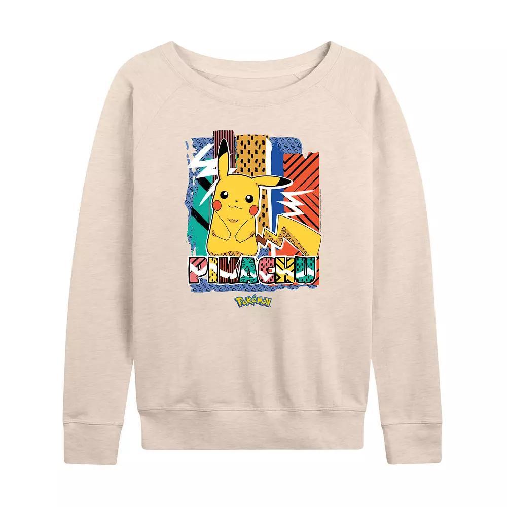 Womens Pokemon Pikachu Summer French Terry Long Sleeve Tee Product Image