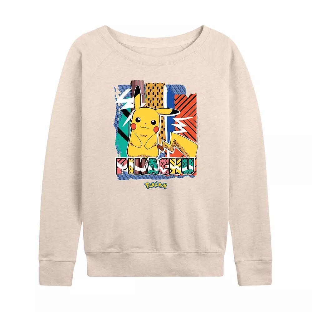 Womens Pokemon Pikachu Summer French Terry Long Sleeve Tee Product Image