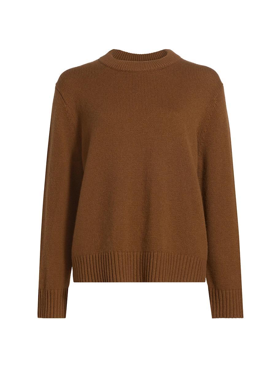 Womens Cashmere Crewneck Sweater Product Image