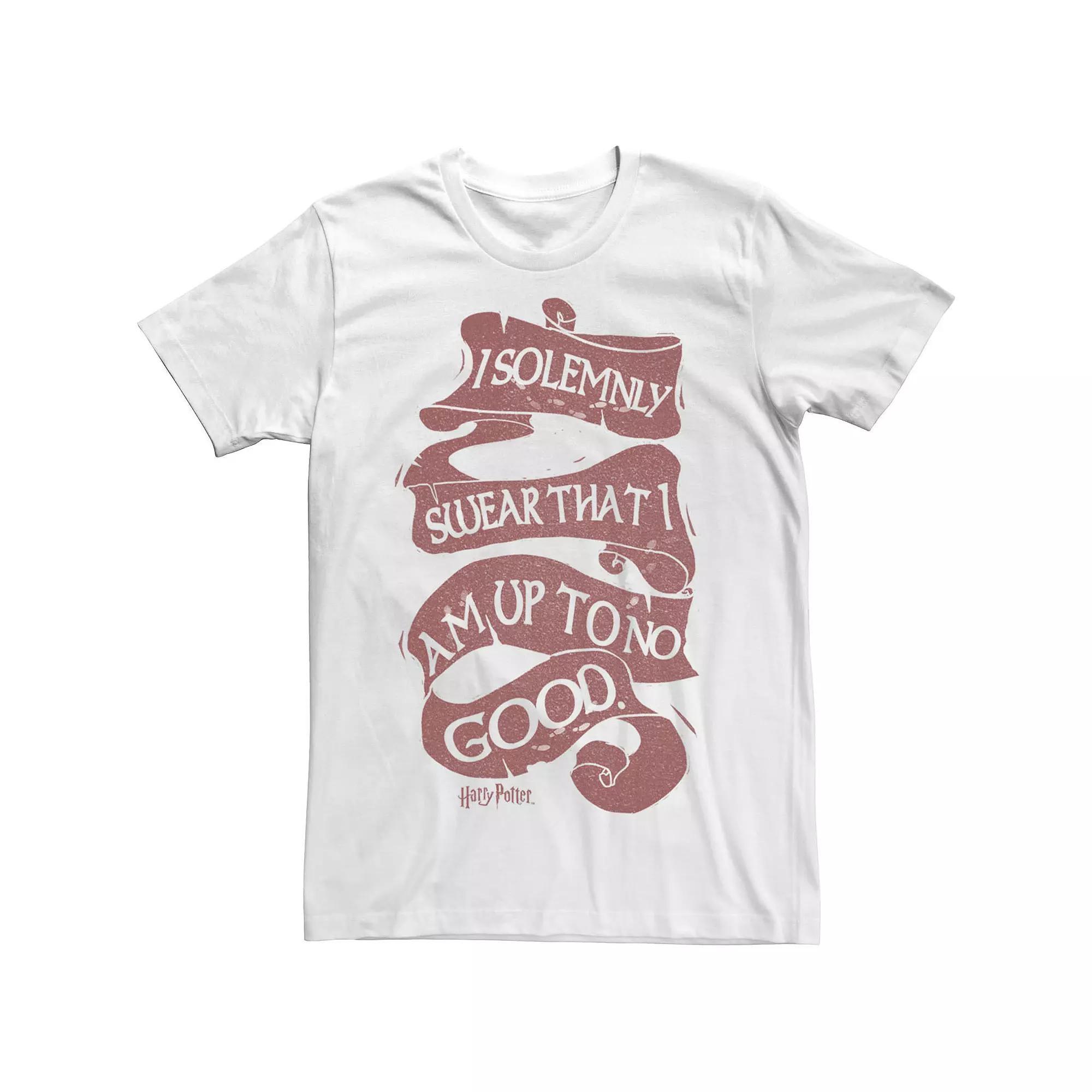 Men's Harry Potter I Solemnly Swear That I Am Up To No Good Tee, Size: Small, White Product Image