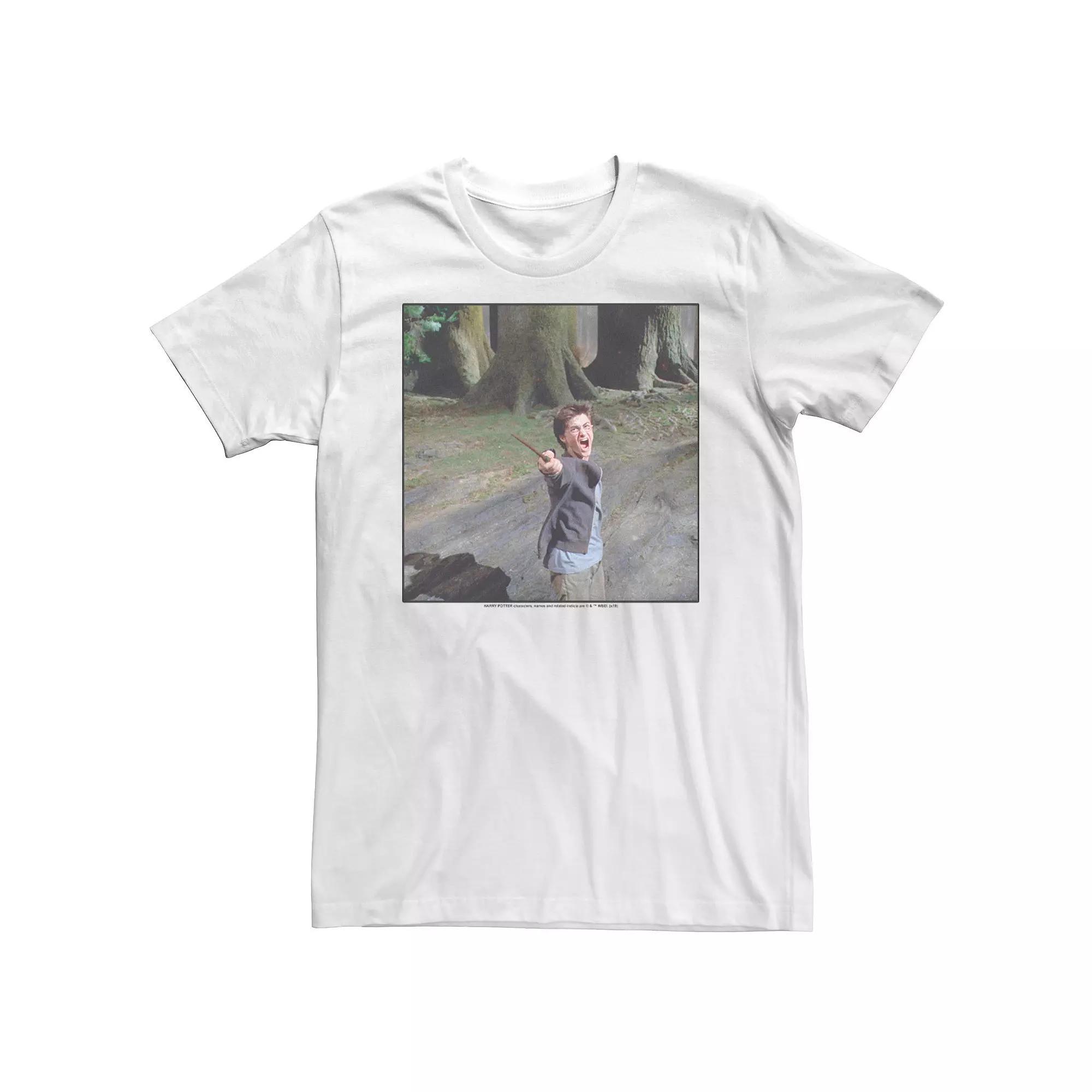 Men's Harry Potter Expecto Patronus Photo Tee, Size: 3XL, White Product Image