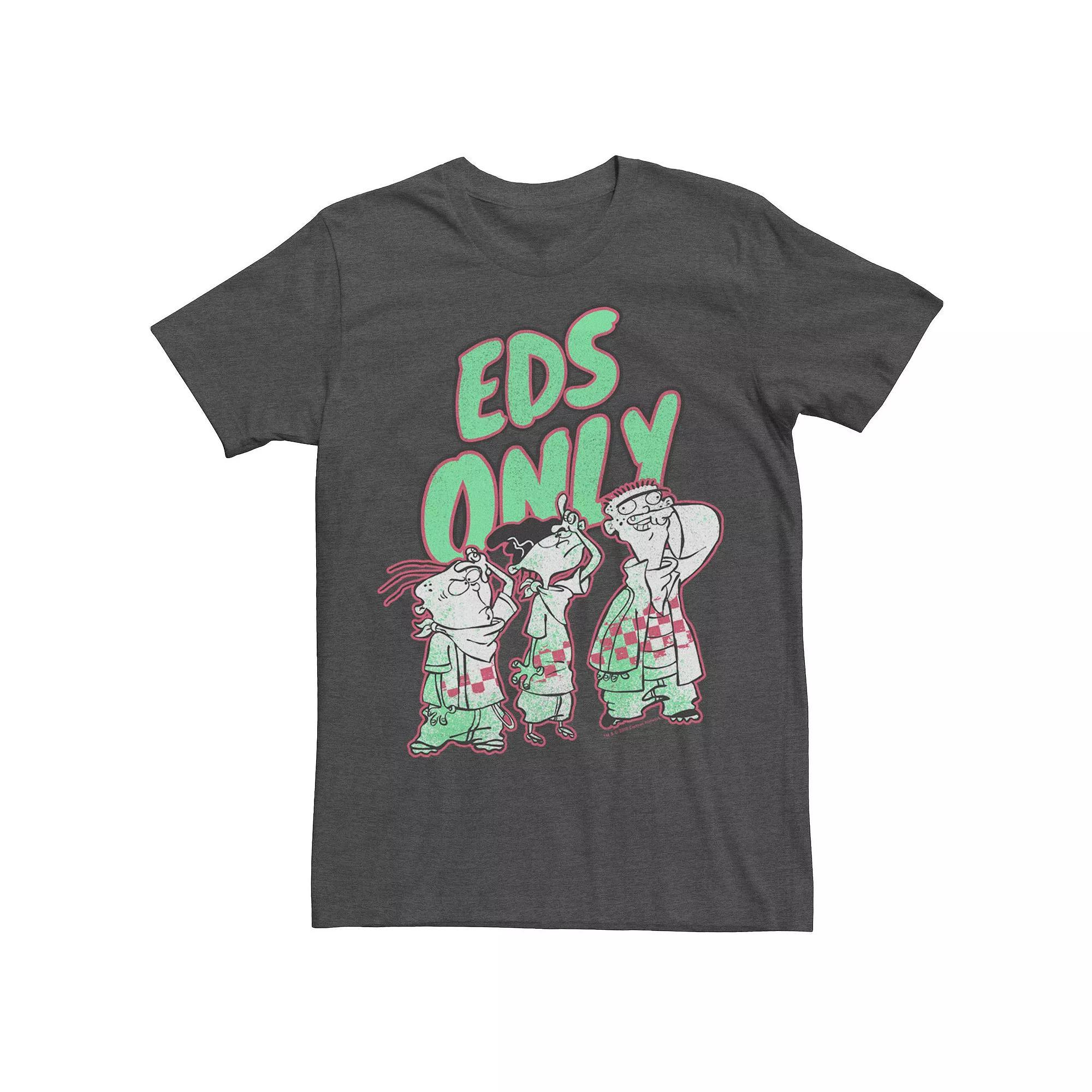 Men's Ed, Edd & Eddy Eds Only Portrait Tee, Size: 3XL, Kelly Grey Product Image