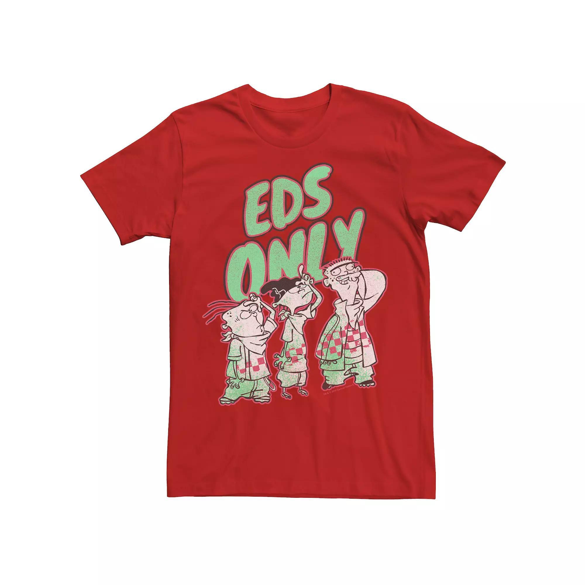 Men's Ed, Edd & Eddy Eds Only Portrait Tee, Size: Medium, Silver Product Image