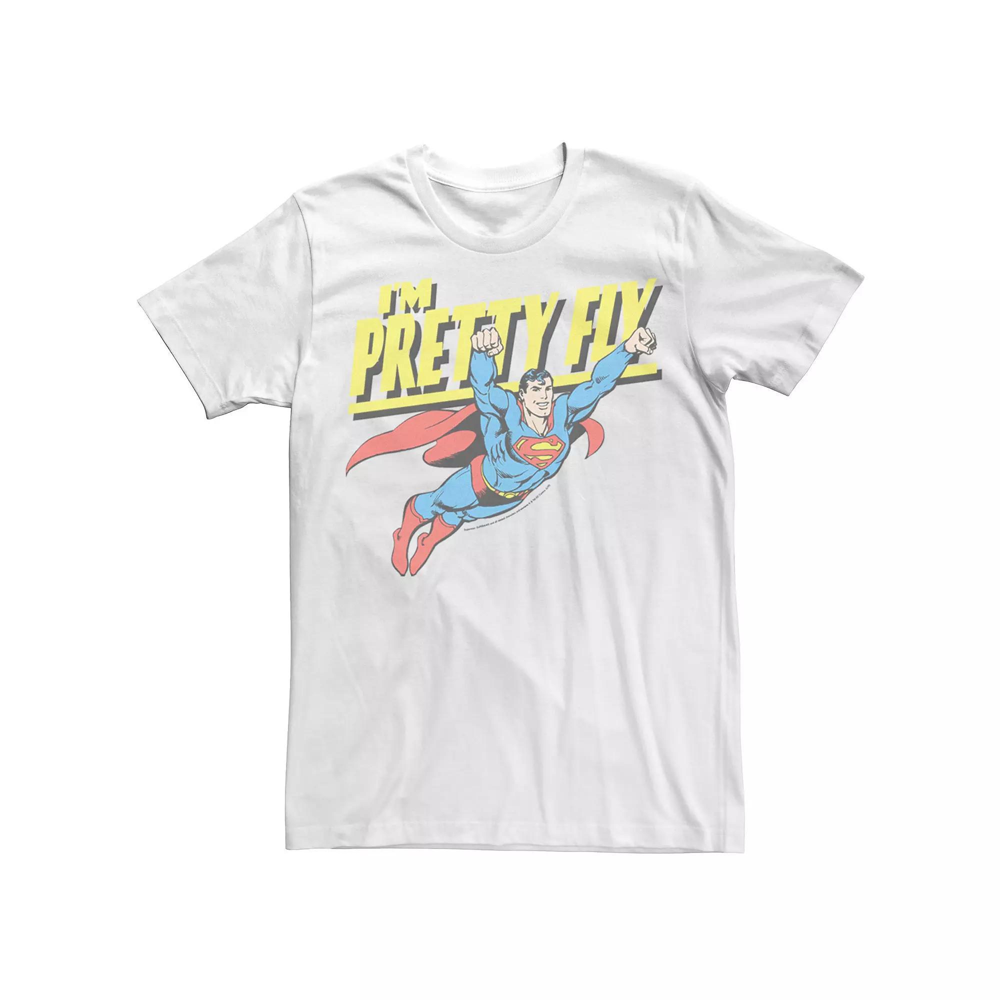 Men's DC Comics Superman Pretty Fly Poster Tee, Size: XXL, White Product Image