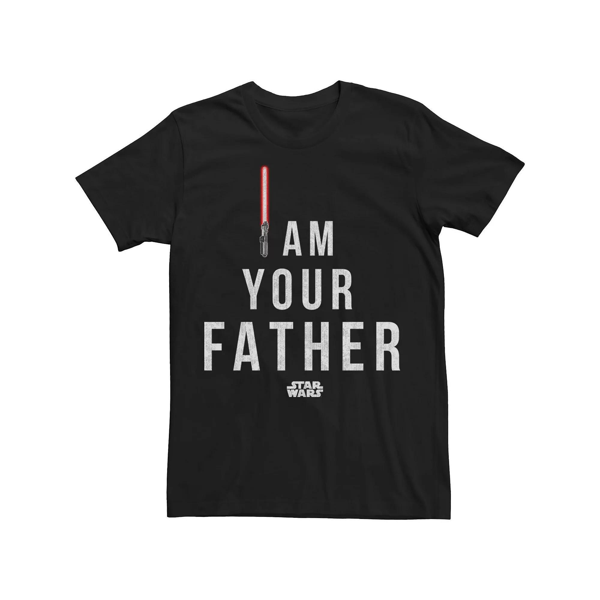 Big & Tall Star Wars I Am Your Father Tee, Men's, Size: 4XL Tall, Black Product Image
