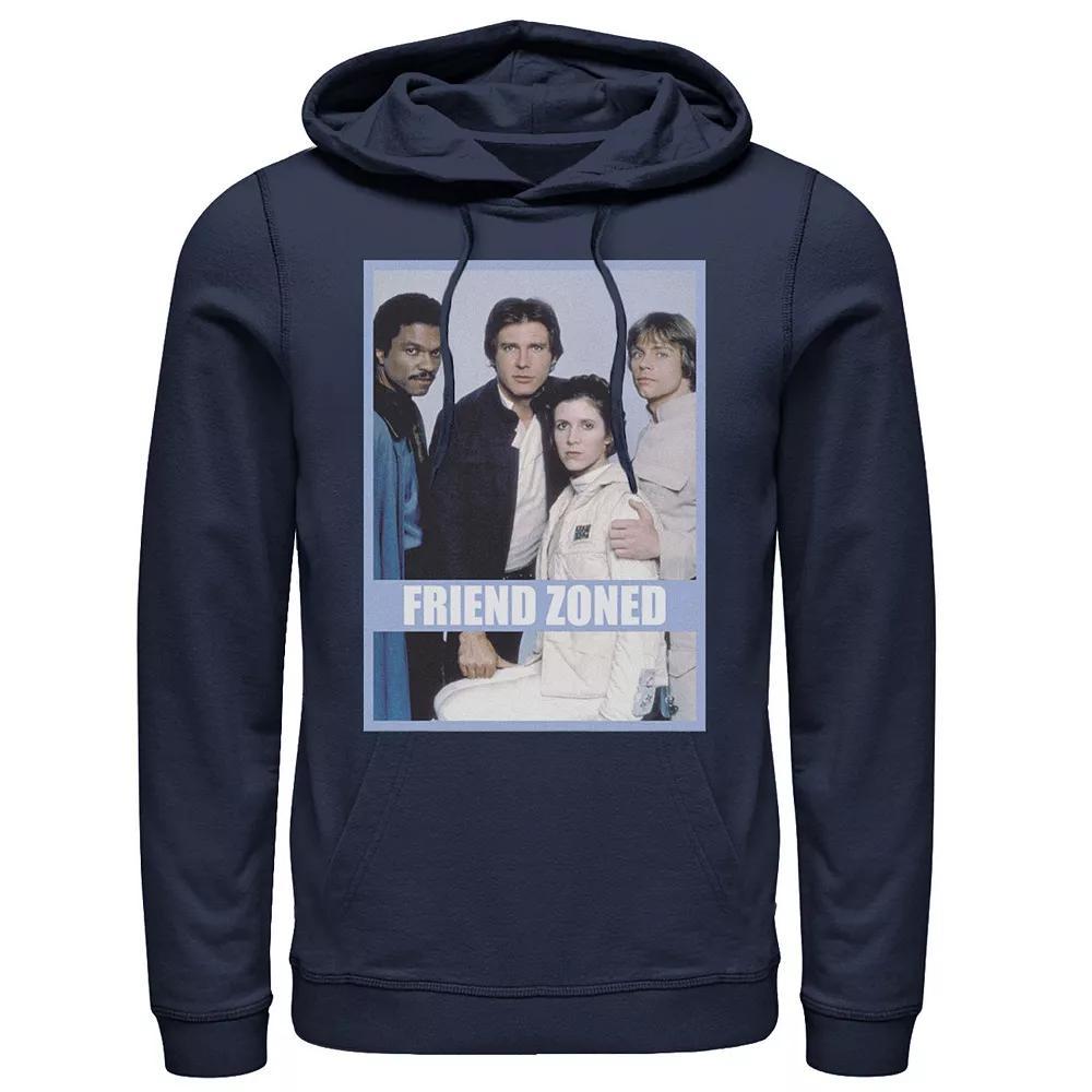 Men's Star Wars Friend Zoned Portrait Hoodie, Size: Medium, Blue Product Image