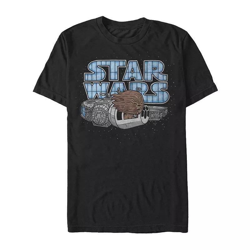 Men's Star Wars Hair In The Wind Tee, Size: XXL, Black Product Image