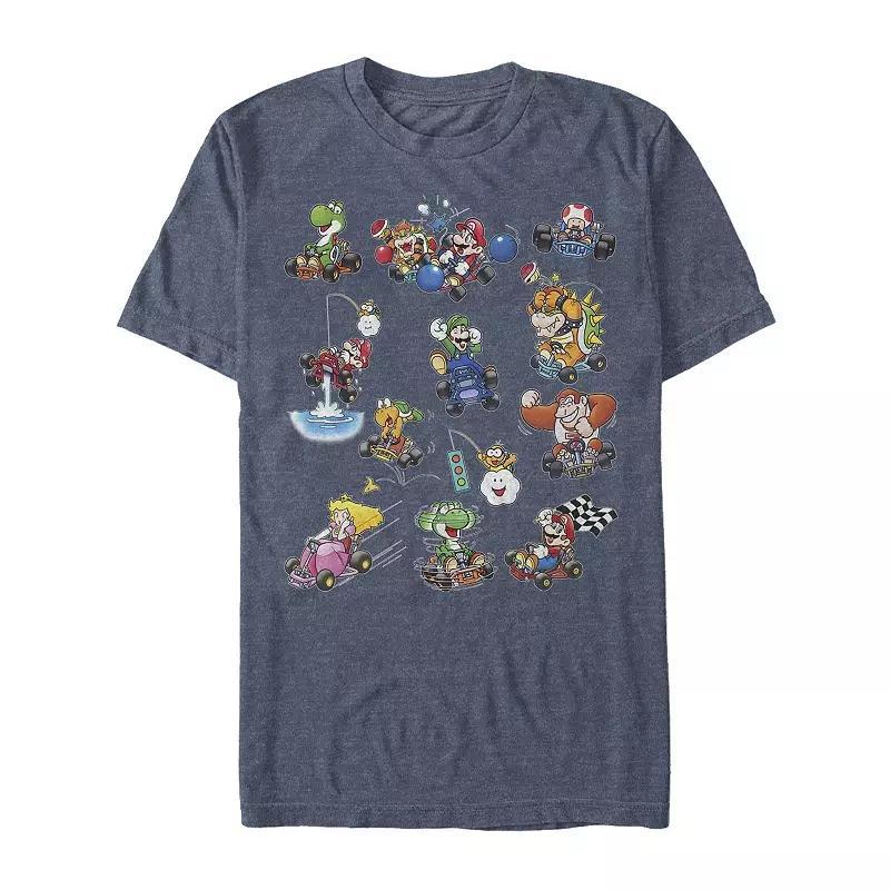 Men's Irish Mario Kart Clashing Battles Tee, Size: Medium, Navy Grey Product Image