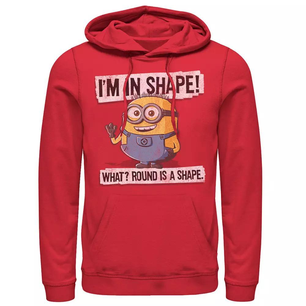 Mens Despicable Me Minions Round Is A Shape Bob Pullover Hoodie Product Image