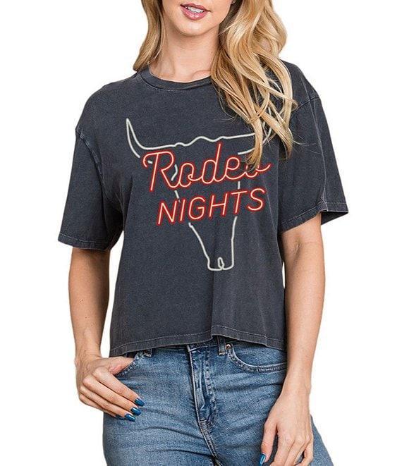 Zutter Knit Short Sleeve Rodeo Nights Tee Product Image