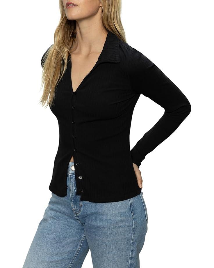 Textured Velvet Button Up Product Image