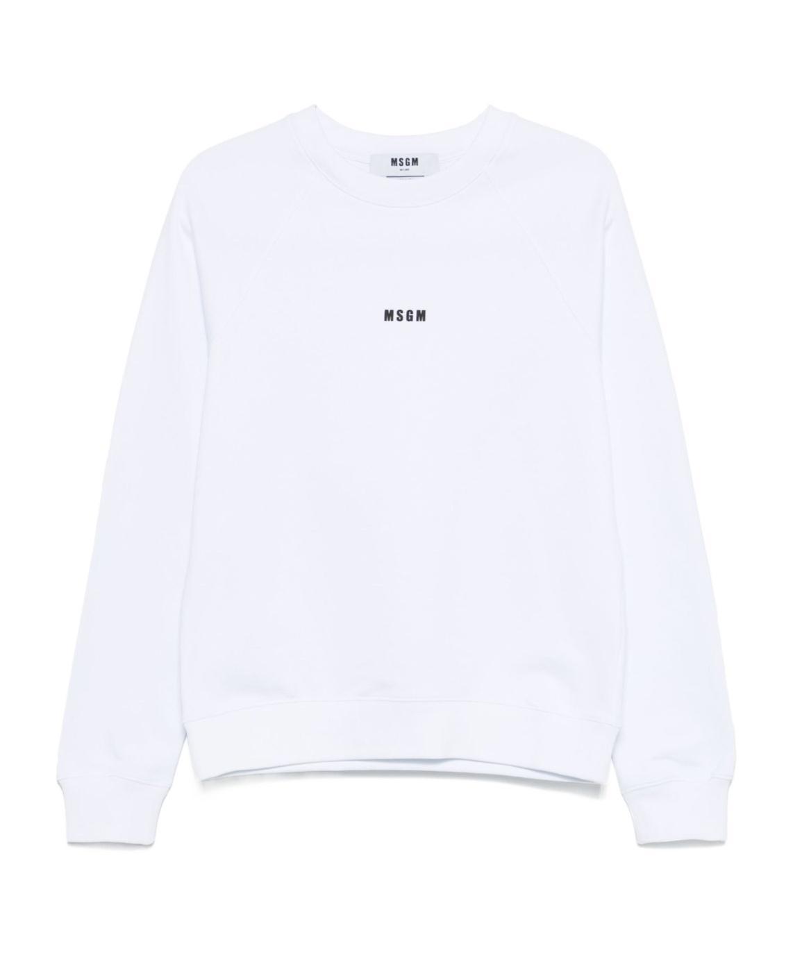 MSGM Logo-print Sweatshirt In White Product Image