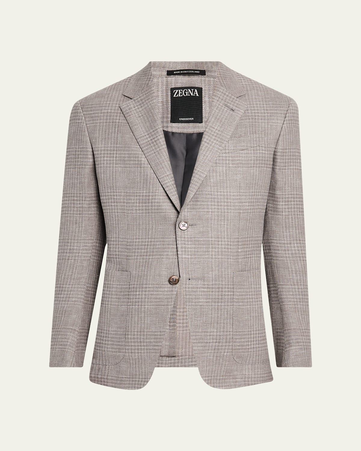 Mens Check Crossover Sport Coat Product Image