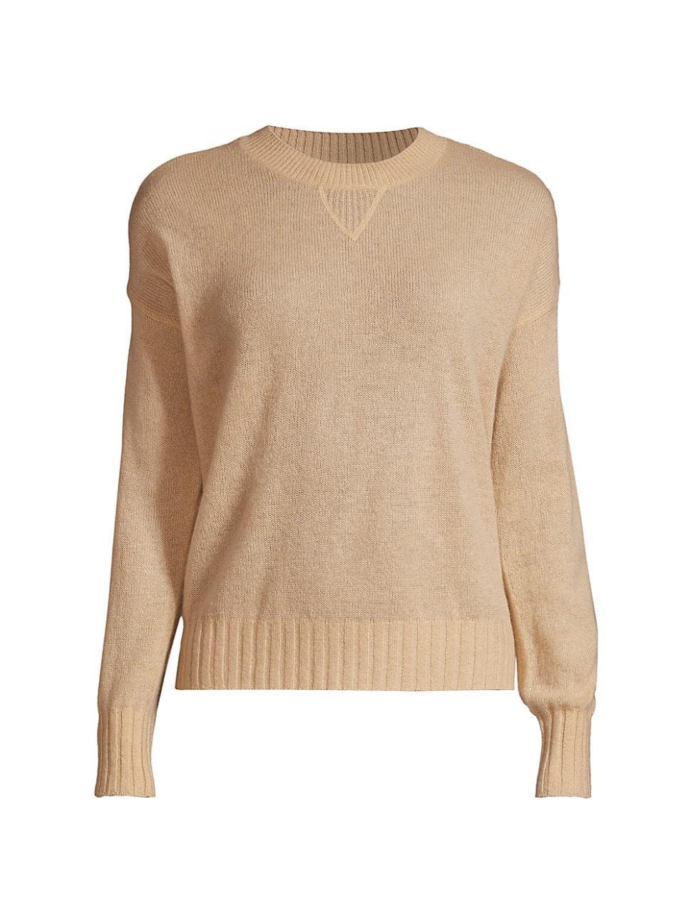 Womens Cashmere Crewneck Sweater Product Image