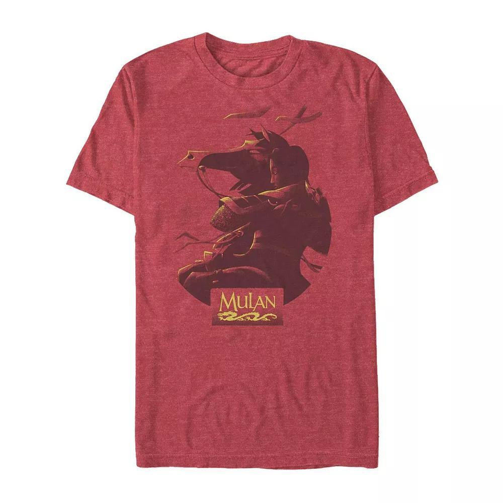 Men's Disney's Mulan Poster Tee, Size: XXL, Red Grey Product Image