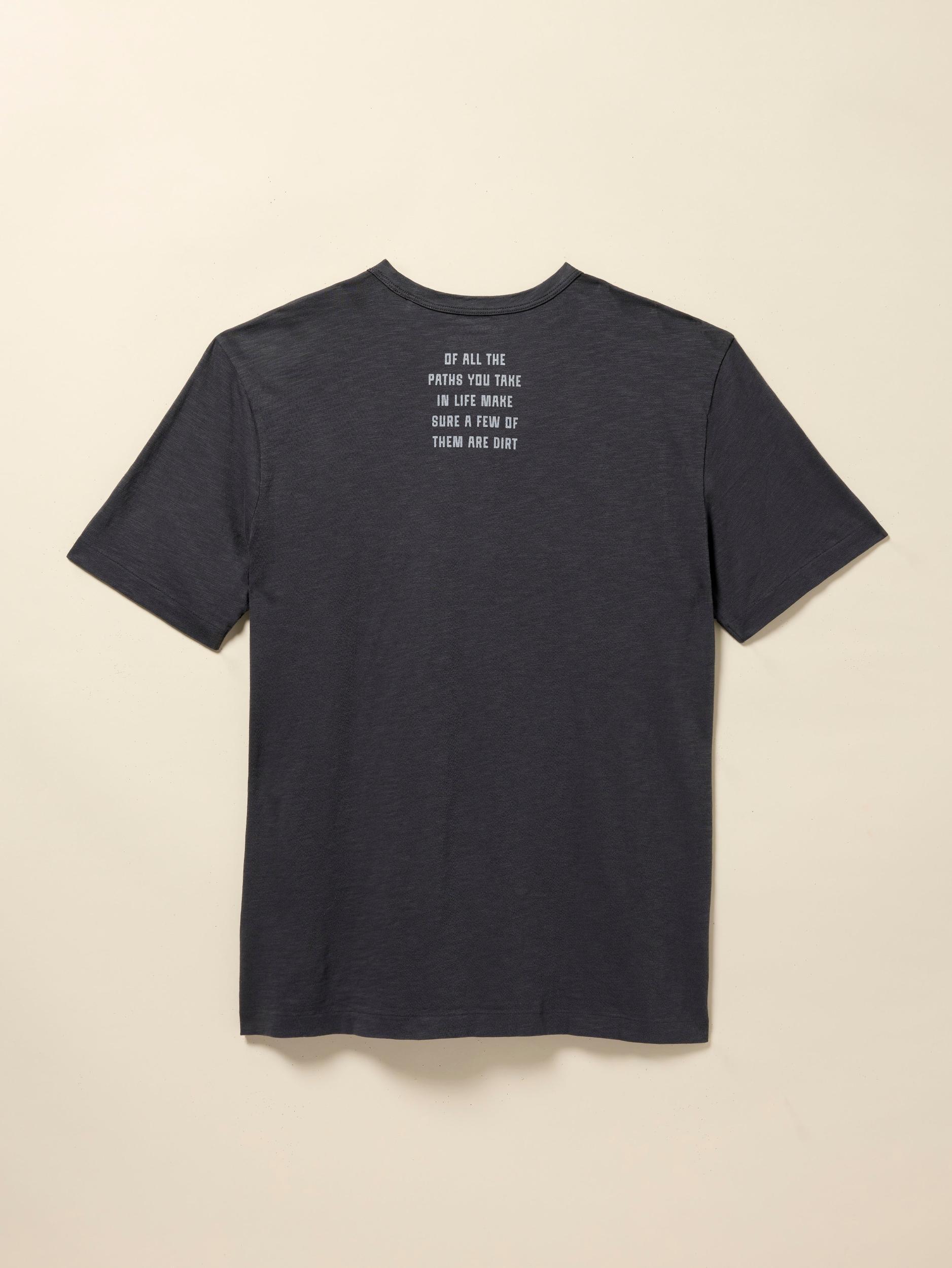 DIRT Sunwashed Regenerative Cotton Tee - Graphite Male Product Image
