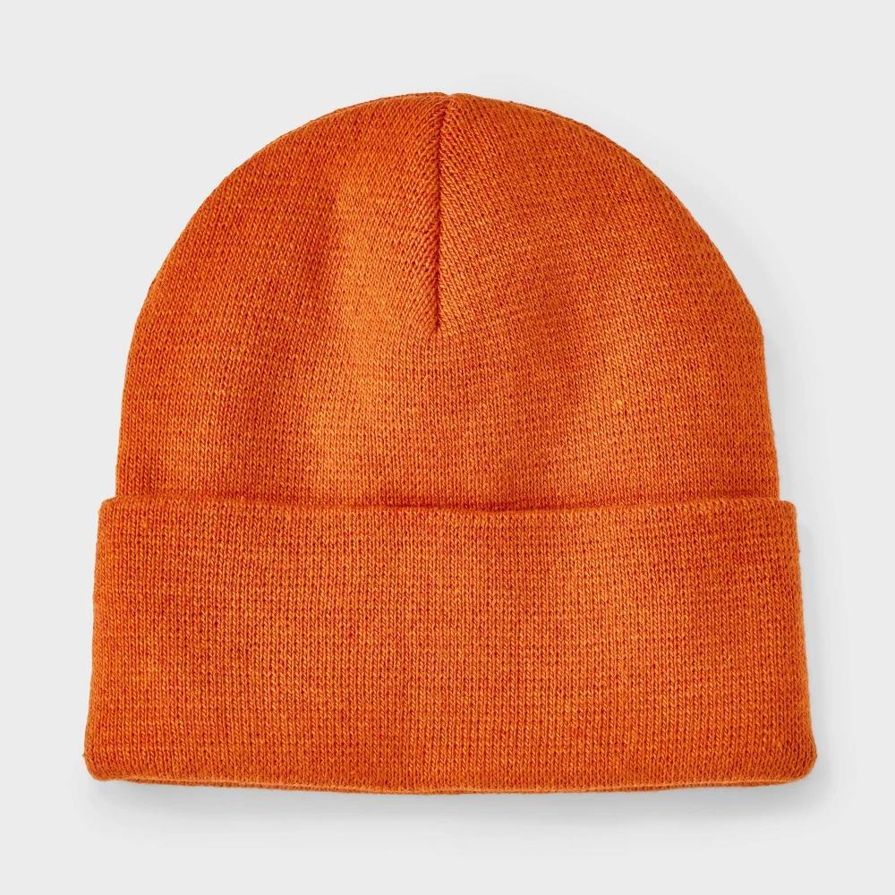 Men's Recycled Polyester Circular Knit Cuffed Beanie - Goodfellow & Co™ Product Image