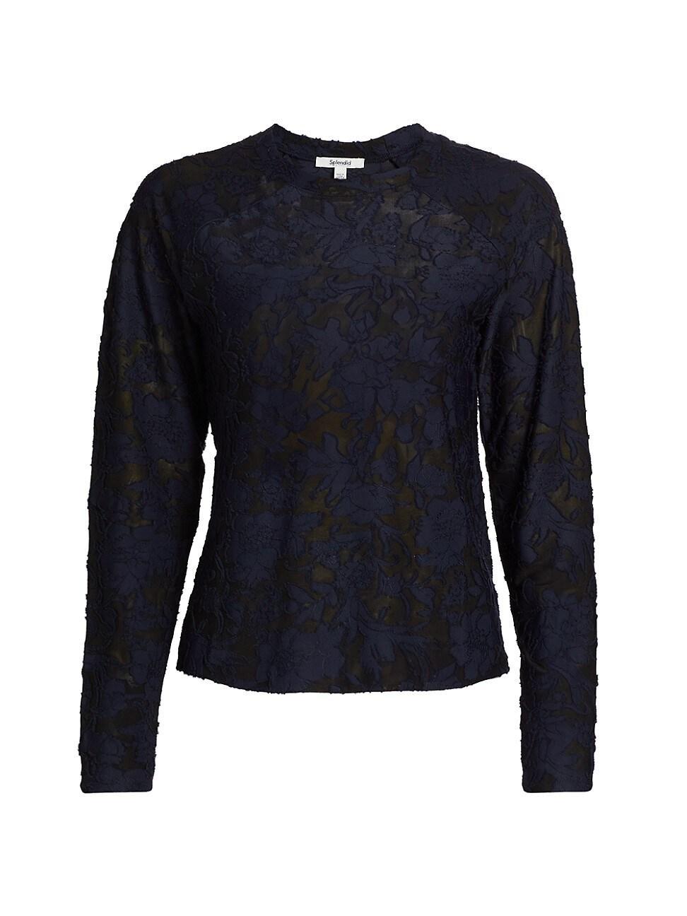 Womens Cecelia Floral Long-Sleeve T-Shirt Product Image