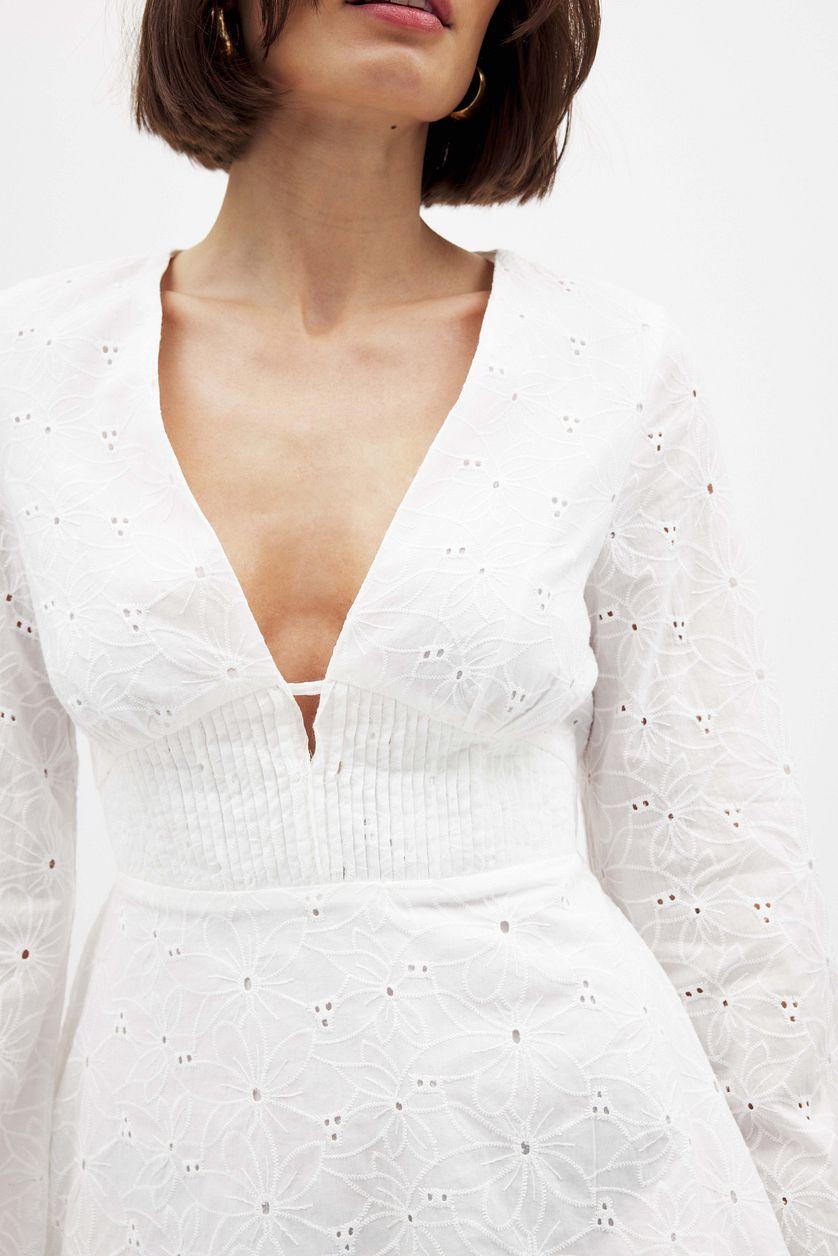 Anglaise Trumpet Sleeve Mini Dress Product Image