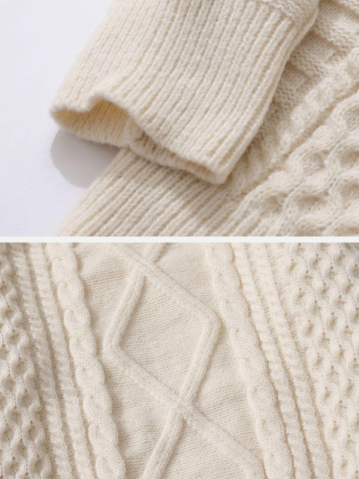 Aelfric Eden Retro 90s Cable-Knit Sweater Product Image