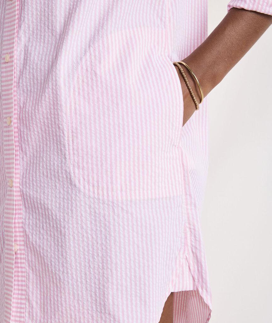 Harbor Seersucker Shirt Cover-Up Product Image