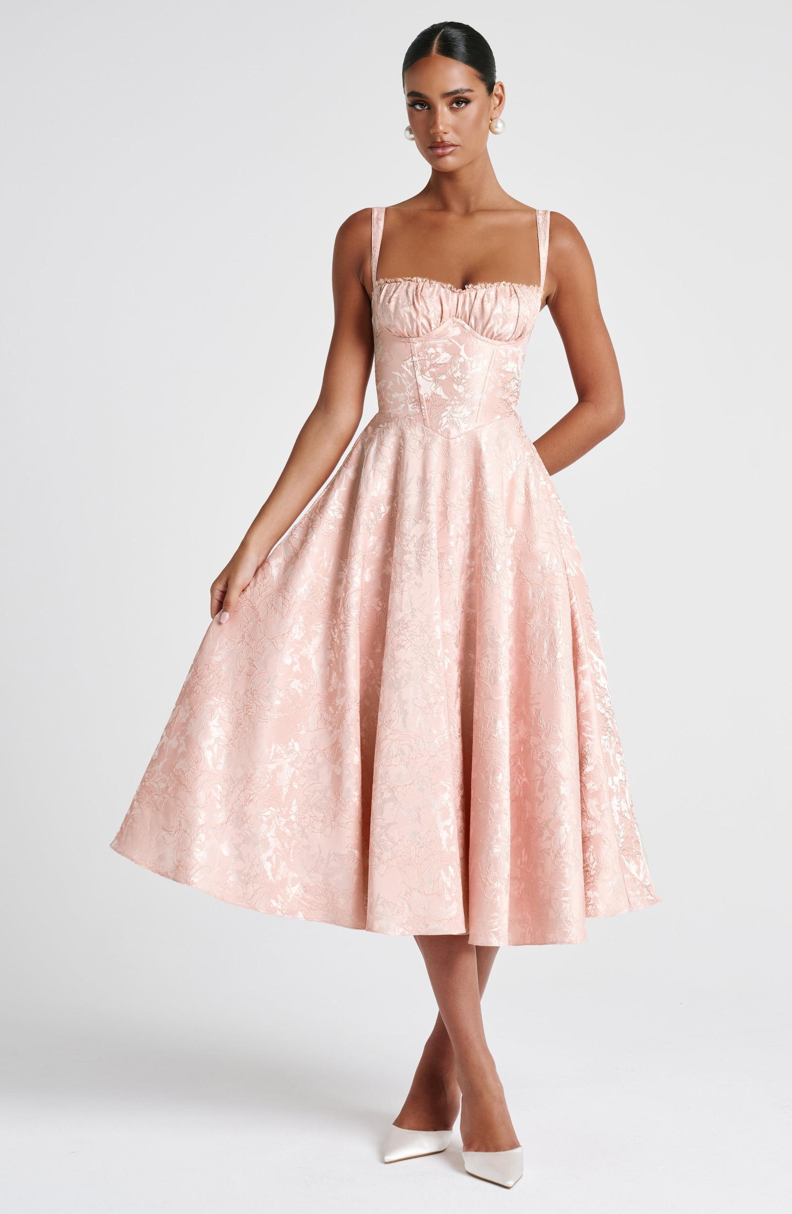 Amity Midi Dress - Soft Peach Product Image