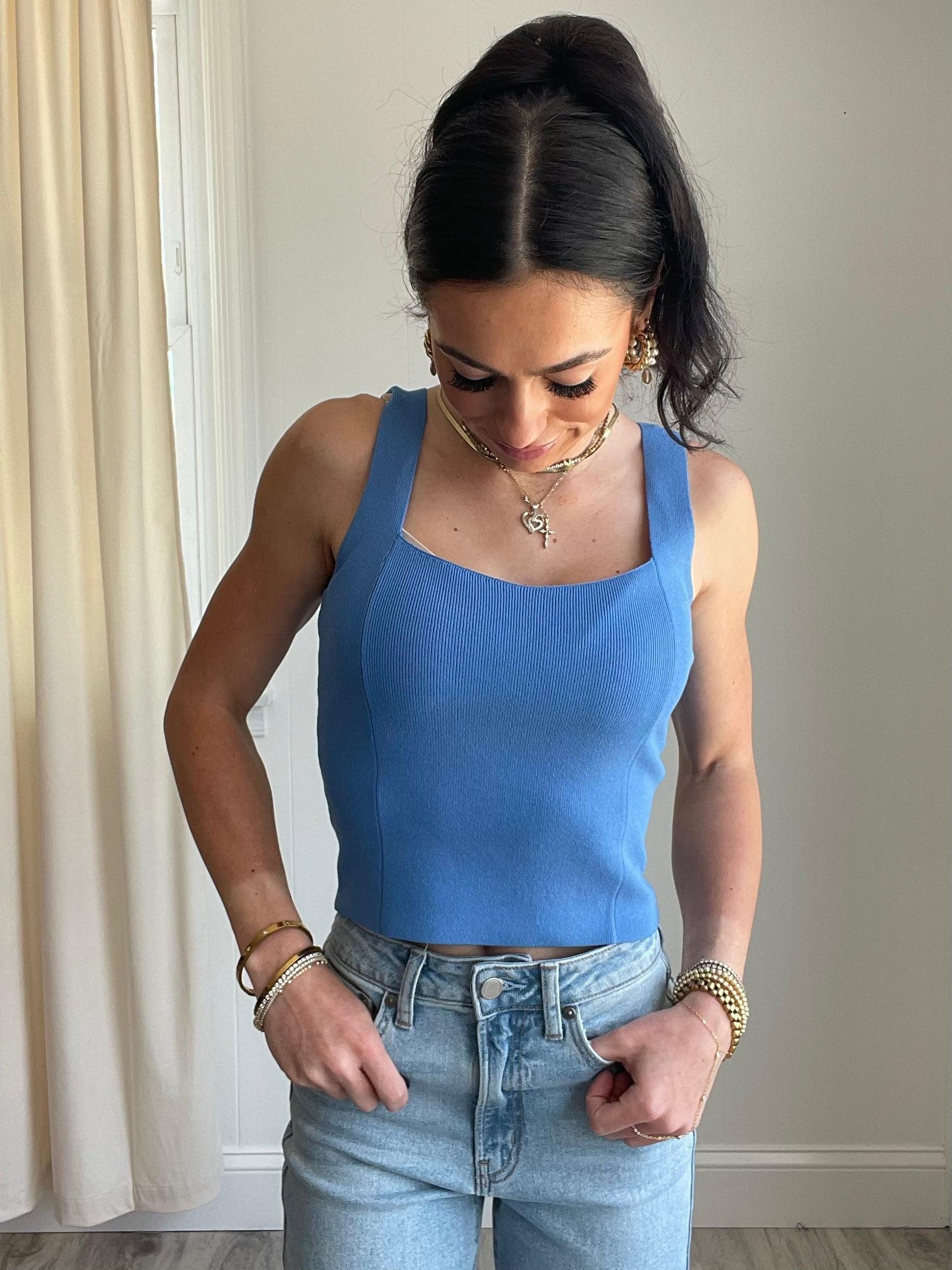 FINAL SALE Santorini Knit Tank Top Product Image