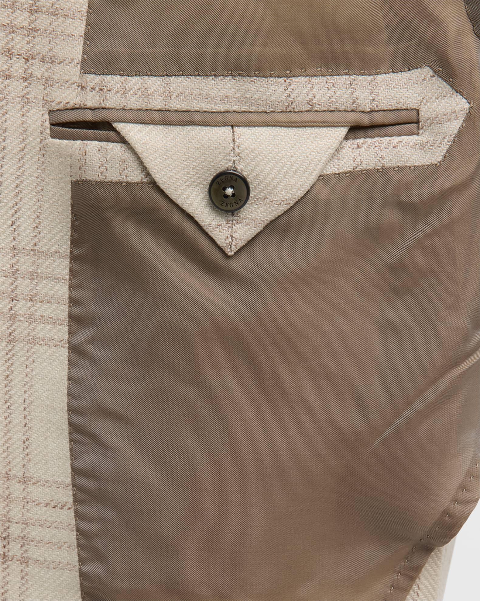 Men's Large Check Linen-Blend Sport Coat Product Image