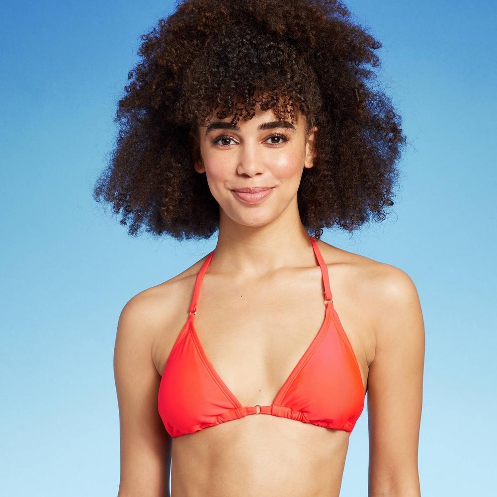 Women's Triangle Bikini Top with Removable Shell Trim - Wild Fable™ Product Image