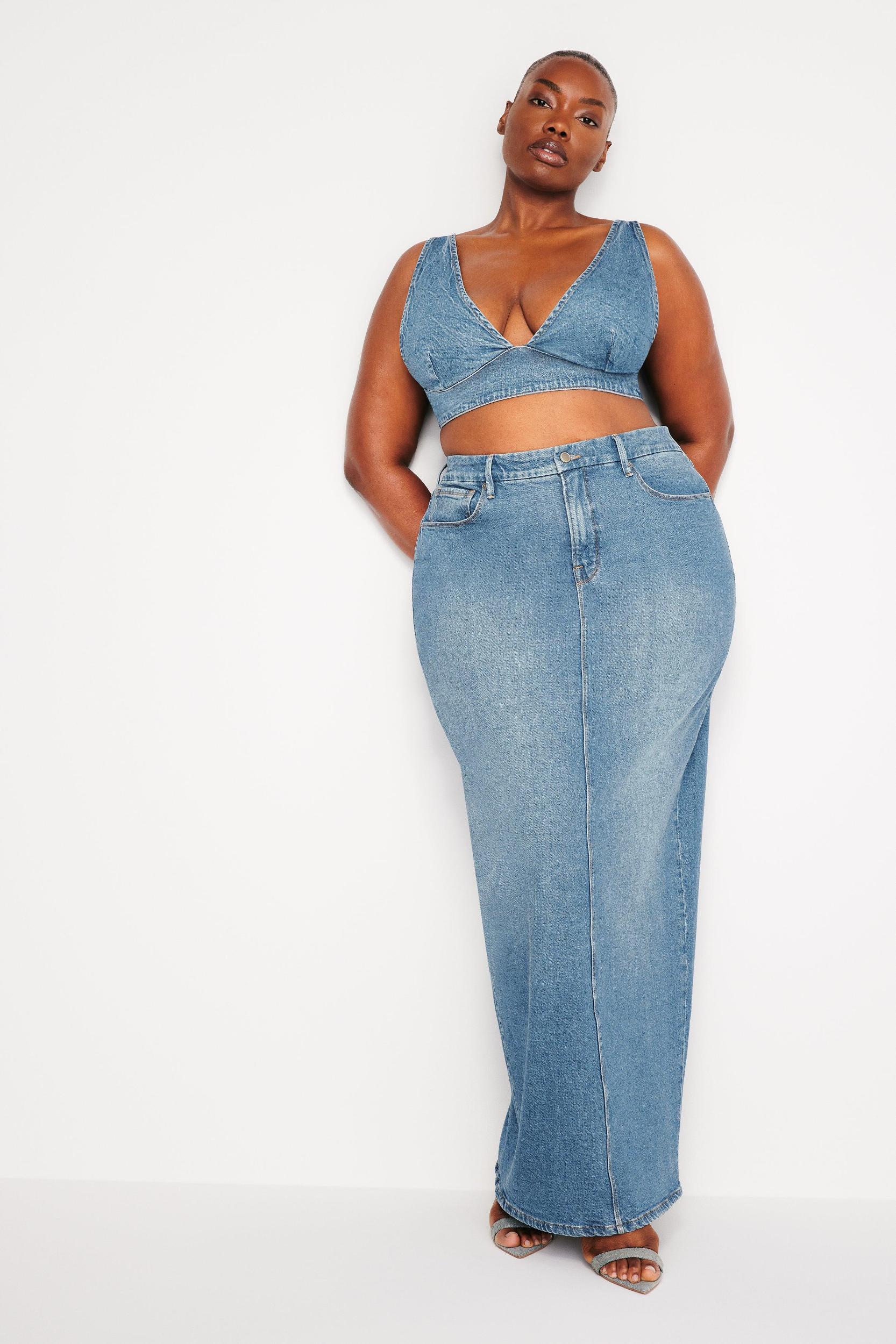DENIM BRA TOP | INDIGO599 Product Image