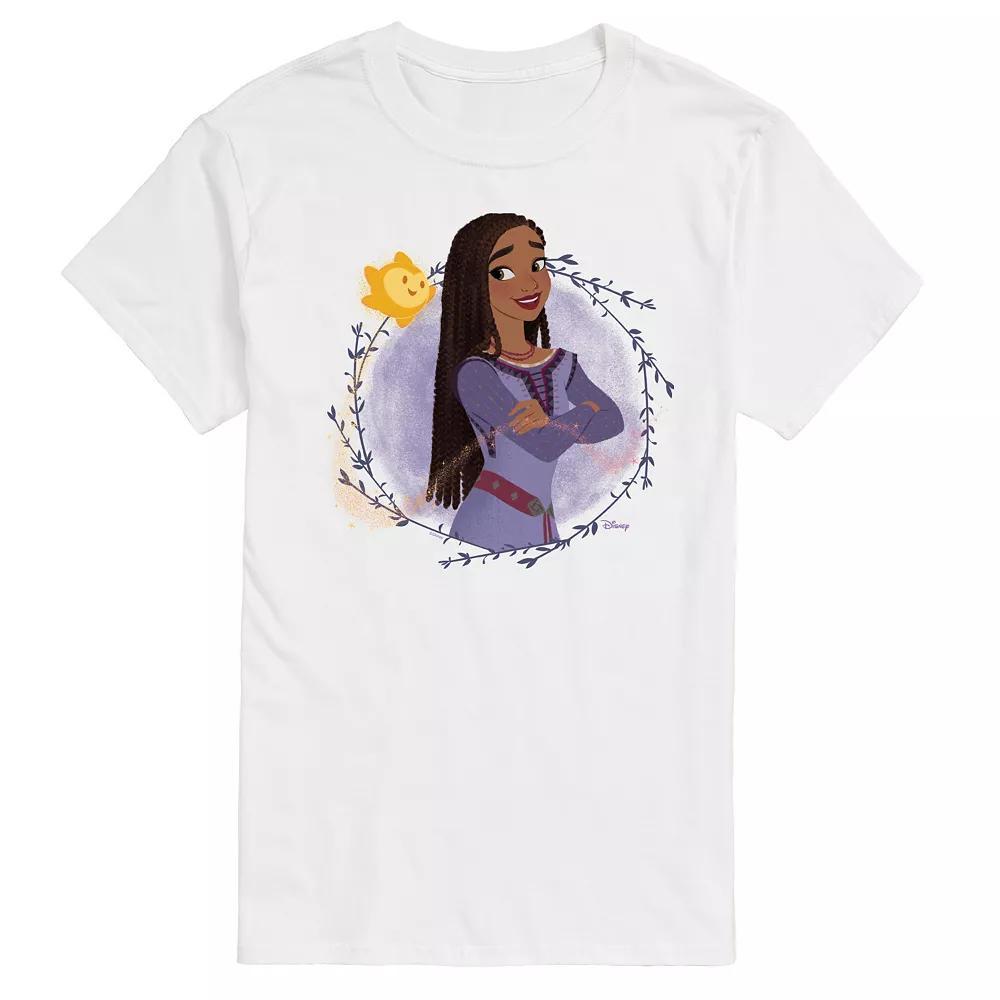 Disneys Wish Big & Tall Asha And Star Graphic Tee, Mens Product Image