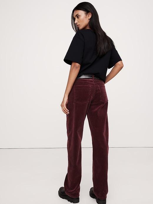The Slouchy Straight Corduroy Pant Product Image
